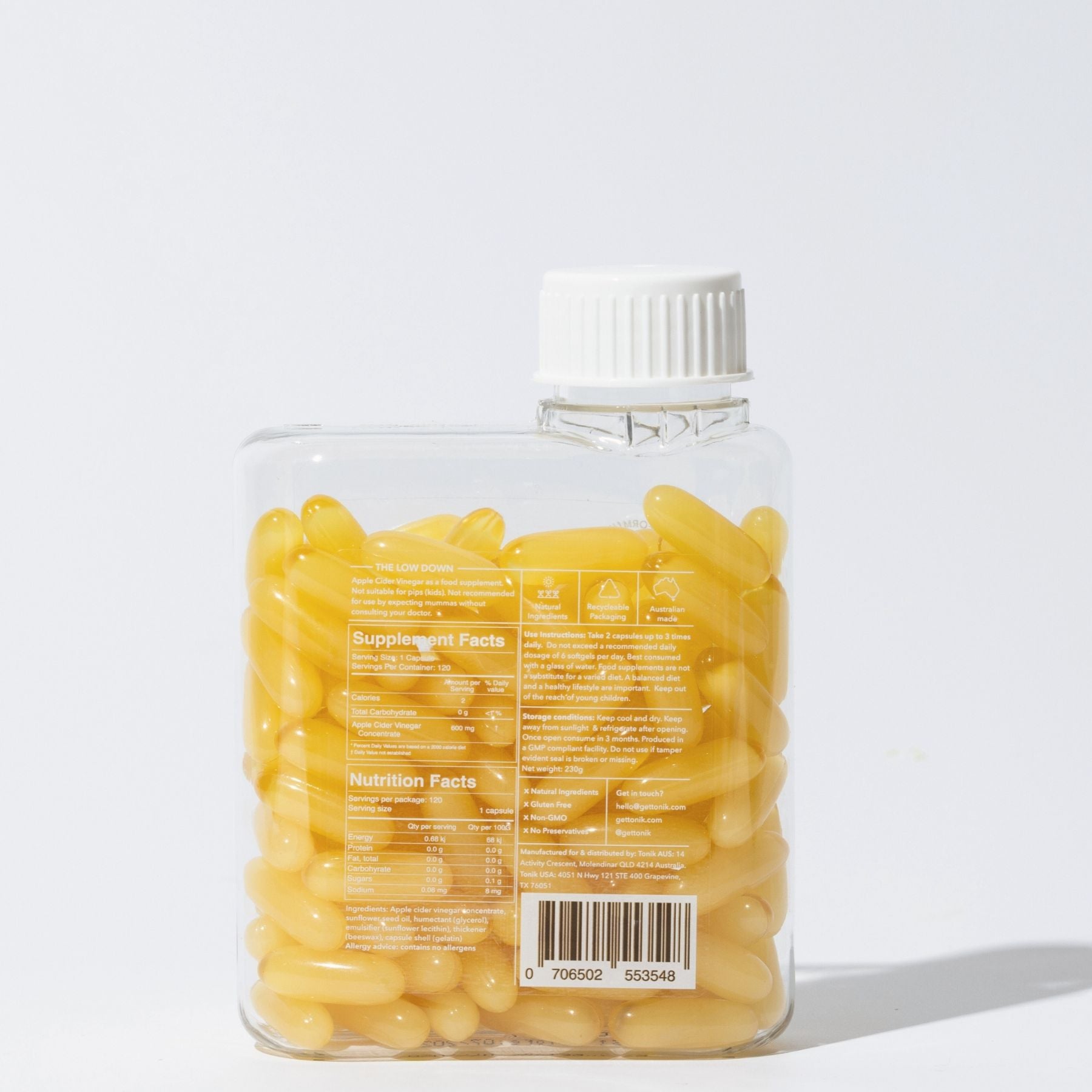 Tonik Apple Cider Vinegar Capsules