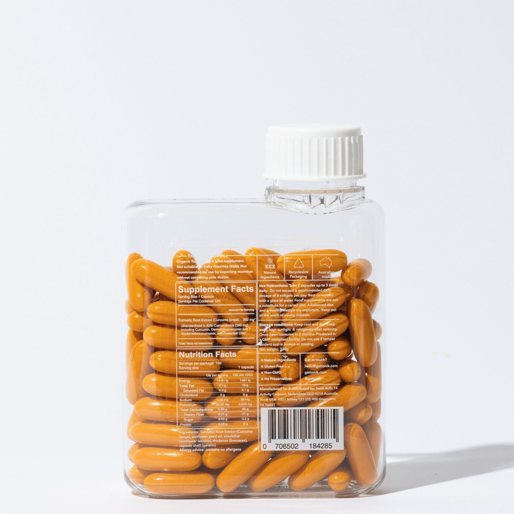 Tonik Turmeric (Curcumin) Capsules